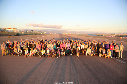 Photo on the runway, EAAP 34, Gibraltar